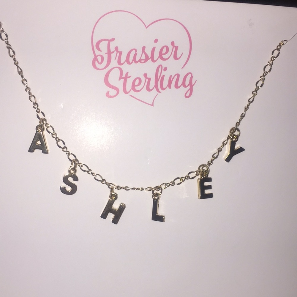 Frasier sterling star cross lovers necklace ashley